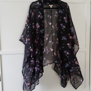 Flower print Kimono